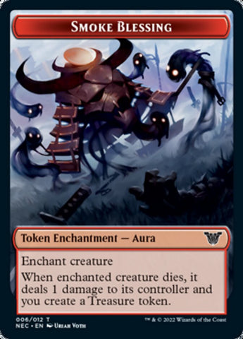 Smoke Blessing // Goblin Double-Sided Token [Kamigawa: Neon Dynasty Commander Tokens] - The Mythic Store | 24h Order Processing