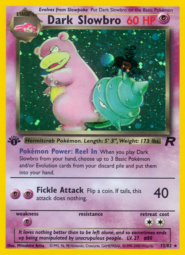 Dark Slowbro (12/82) [Team Rocket 1st Edition] - The Mythic Store | 24h Order Processing