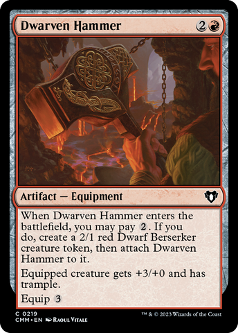 Dwarven Hammer [Commander Masters] - The Mythic Store | 24h Order Processing