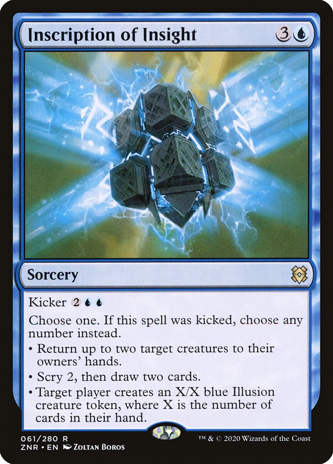 Inscription of Insight [Zendikar Rising] - The Mythic Store | 24h Order Processing