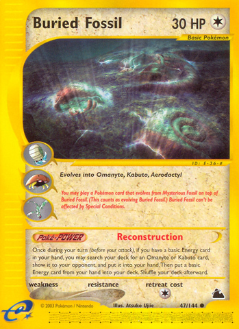 Buried Fossil (47/144) [Skyridge] - The Mythic Store | 24h Order Processing