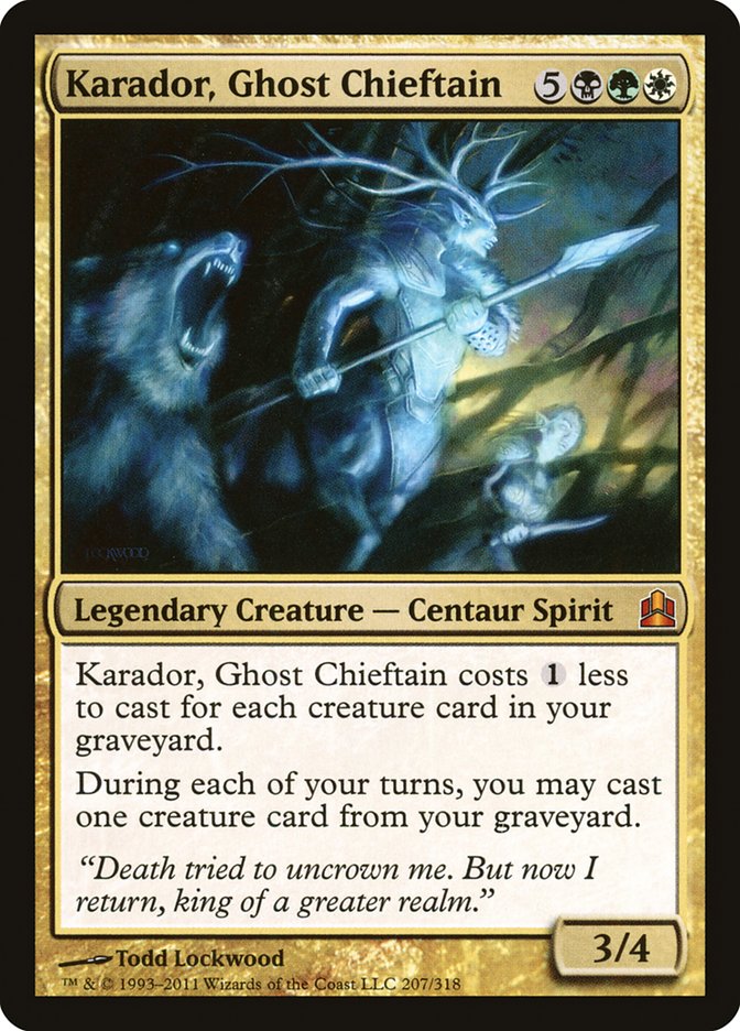 Karador, Ghost Chieftain [Commander 2011] - The Mythic Store | 24h Order Processing