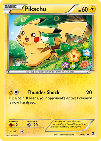 Pikachu (27/111) [XY: Furious Fists] - The Mythic Store | 24h Order Processing