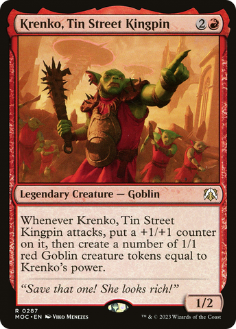 Krenko, Tin Street Kingpin [March of the Machine Commander] - The Mythic Store | 24h Order Processing