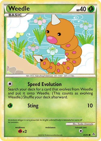 Weedle (69/95) [HeartGold & SoulSilver: Unleashed] - The Mythic Store | 24h Order Processing