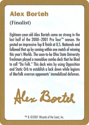 Alex Borteh Bio [World Championship Decks 2001] - The Mythic Store | 24h Order Processing