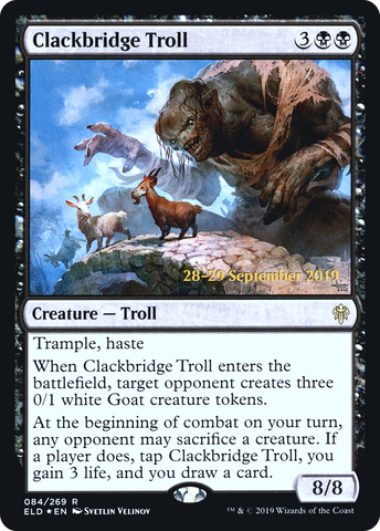 Clackbridge Troll [Throne of Eldraine Prerelease Promos] - The Mythic Store | 24h Order Processing