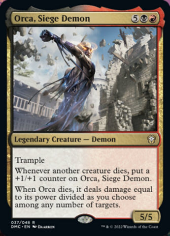 Orca, Siege Demon [Dominaria United Commander] - The Mythic Store | 24h Order Processing