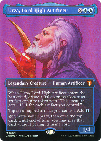 Urza, Lord High Artificer (Borderless Textured Foil Frame Break) [Commander Masters] - The Mythic Store | 24h Order Processing