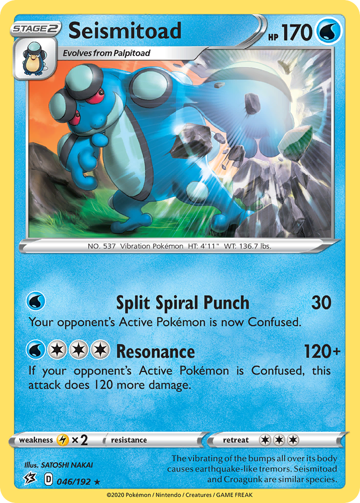 Seismitoad (046/192) [Sword & Shield: Rebel Clash] - The Mythic Store | 24h Order Processing