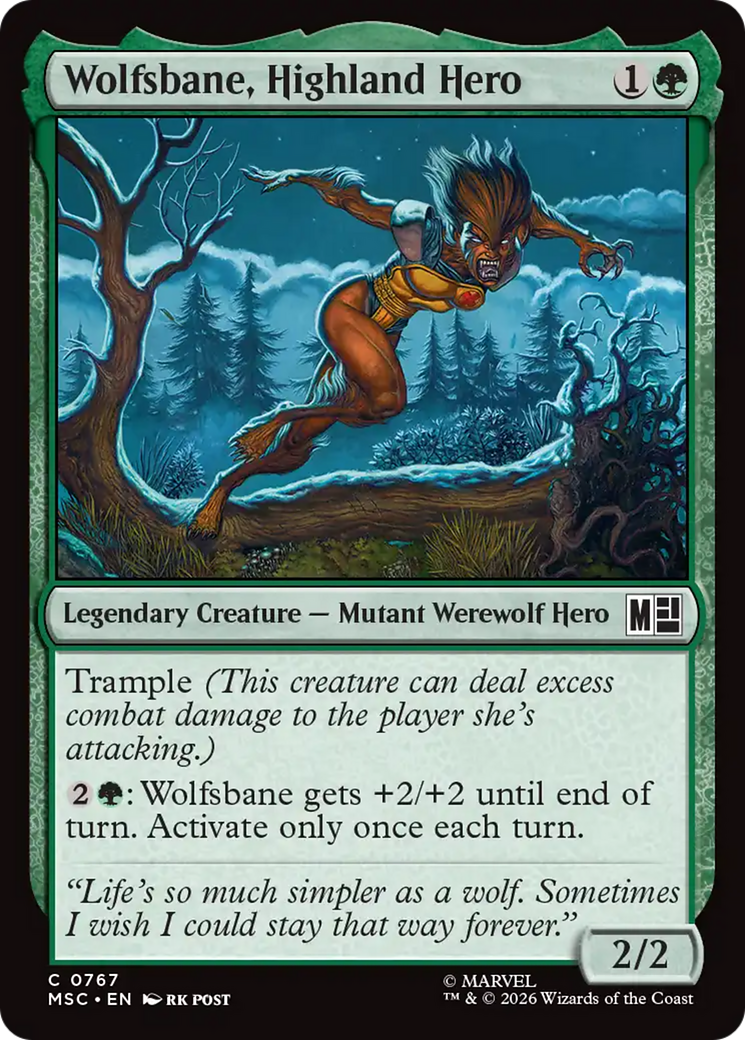 Wolfsbane, Highland Hero [Marvel Super Heroes Commander] - The Mythic Store | 24h Order Processing