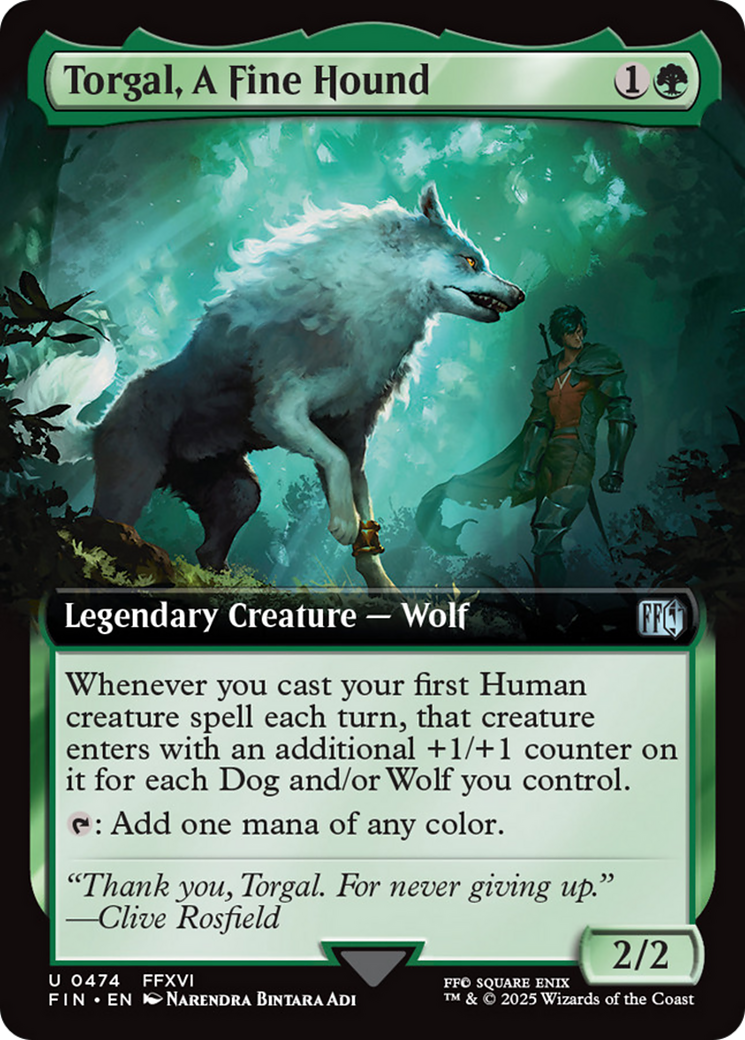 Torgal, A Fine Hound (Extended Art) [FINAL FANTASY] - The Mythic Store | 24h Order Processing