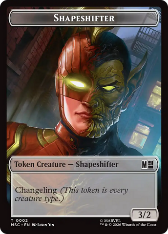 Shapeshifter (002) // Villain (009) Double-Sided Token [Marvel Super Heroes Commander Tokens] - The Mythic Store | 24h Order Processing