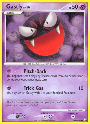 Gastly (62/100) [Diamond & Pearl: Stormfront] - The Mythic Store | 24h Order Processing