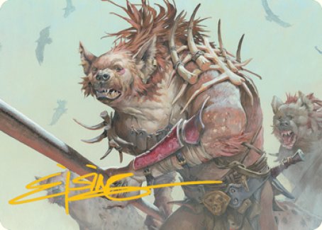 Gnoll Art Card (Gold-Stamped Signature) [Dungeons & Dragons: Adventures in the Forgotten Realms Art Series] - The Mythic Store | 24h Order Processing