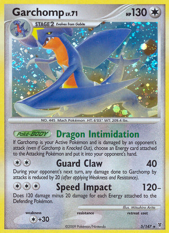 Garchomp (5/147) (Cracked Ice Holo) (Theme Deck Exclusive) [Platinum: Supreme Victors] - The Mythic Store | 24h Order Processing