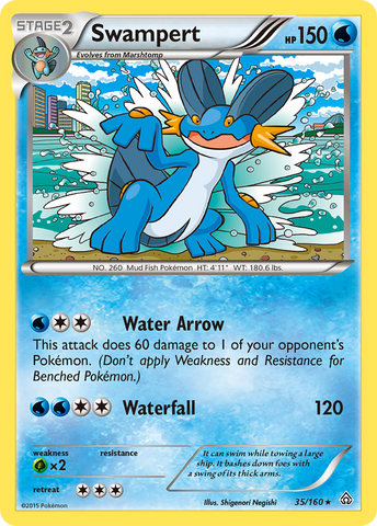 Swampert (35/160) [XY: Primal Clash] - The Mythic Store | 24h Order Processing
