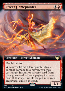Efreet Flamepainter (Extended Art) [Strixhaven: School of Mages] - The Mythic Store | 24h Order Processing