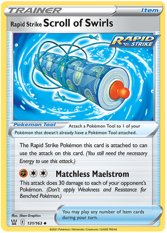 Rapid Strike Scroll of Swirls (131/163) [Sword & Shield: Battle Styles] - The Mythic Store | 24h Order Processing