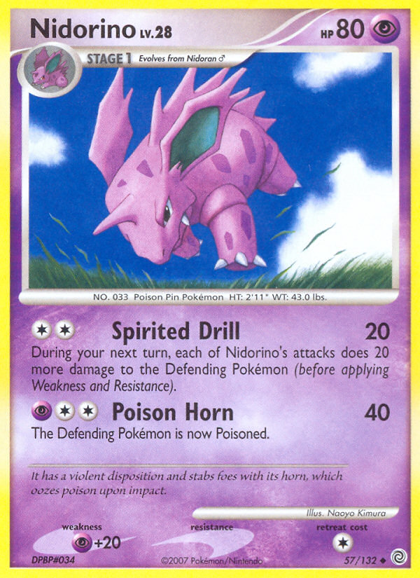 Nidorino (57/132) [Diamond & Pearl: Secret Wonders] - The Mythic Store | 24h Order Processing