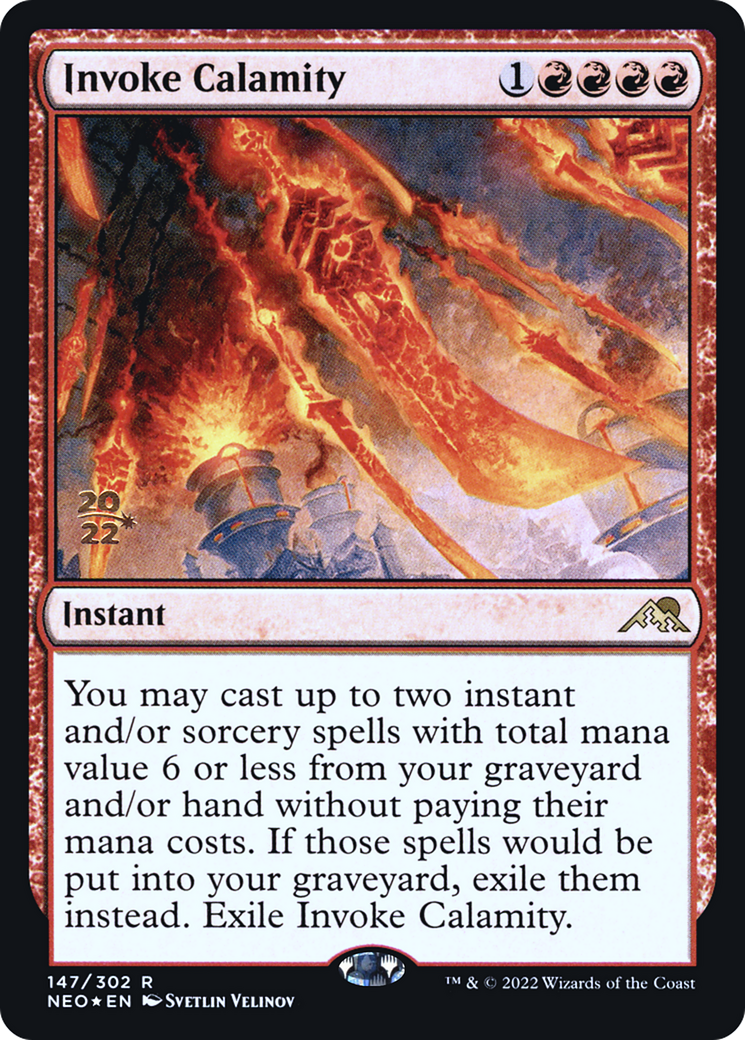 Invoke Calamity [Kamigawa: Neon Dynasty Prerelease Promos] - The Mythic Store | 24h Order Processing