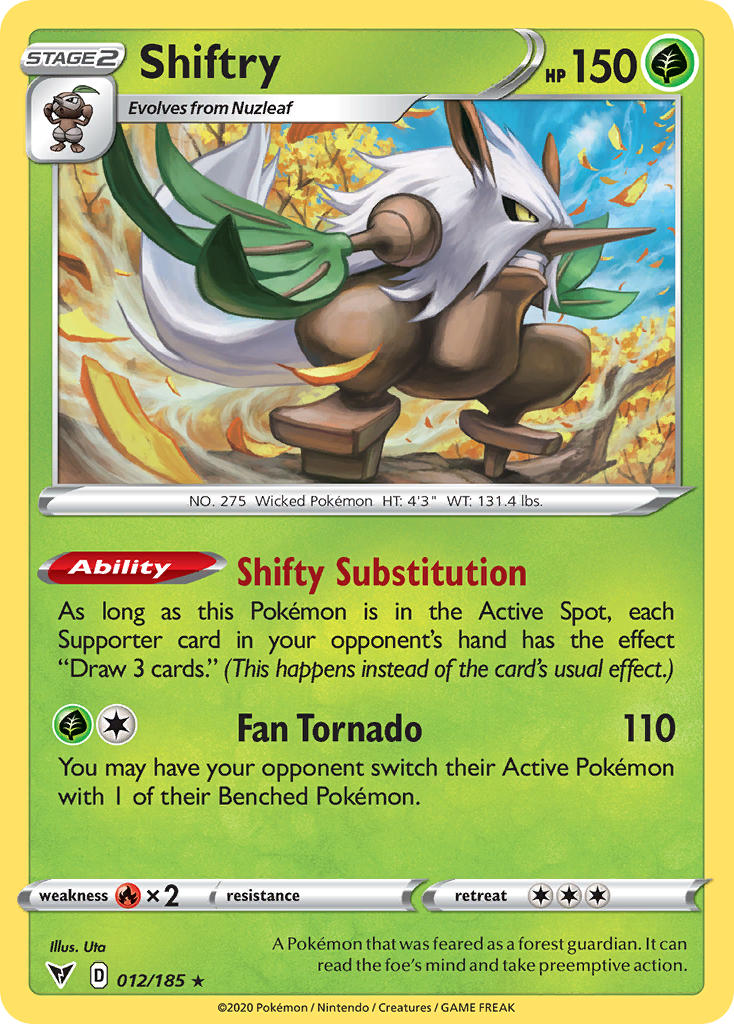 Shiftry (012/185) [Sword & Shield: Vivid Voltage] - The Mythic Store | 24h Order Processing