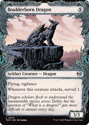 Boulderborn Dragon (Showcase) [Tarkir: Dragonstorm] - The Mythic Store | 24h Order Processing
