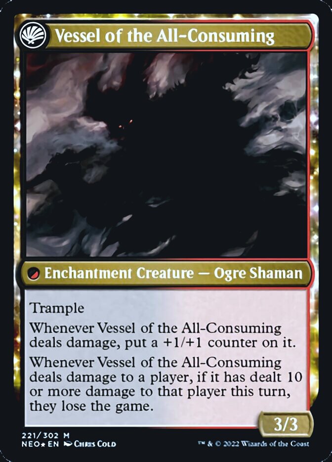 Hidetsugu Consumes All // Vessel of the All-Consuming [Kamigawa: Neon Dynasty Prerelease Promos] - The Mythic Store | 24h Order Processing