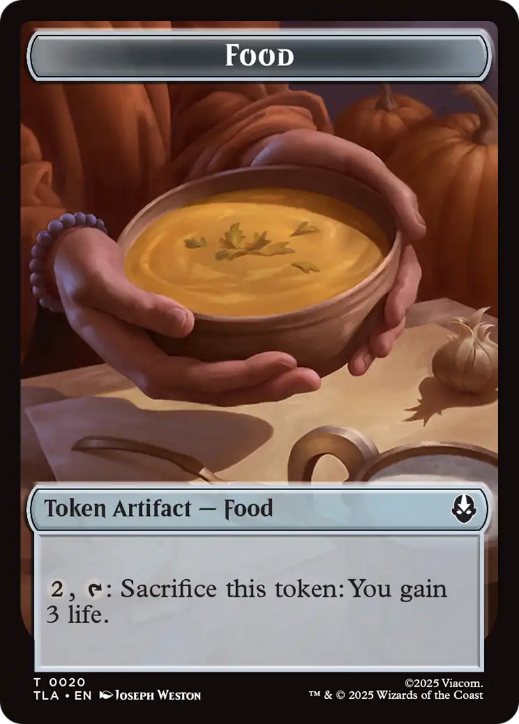 Food (0020) // Ally (0007) Double-Sided Token [Avatar: The Last Airbender Tokens] - The Mythic Store | 24h Order Processing