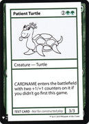 Patient Turtle [Mystery Booster Playtest Cards] - The Mythic Store | 24h Order Processing