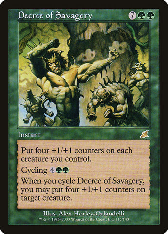 Decree of Savagery [Scourge] - The Mythic Store | 24h Order Processing