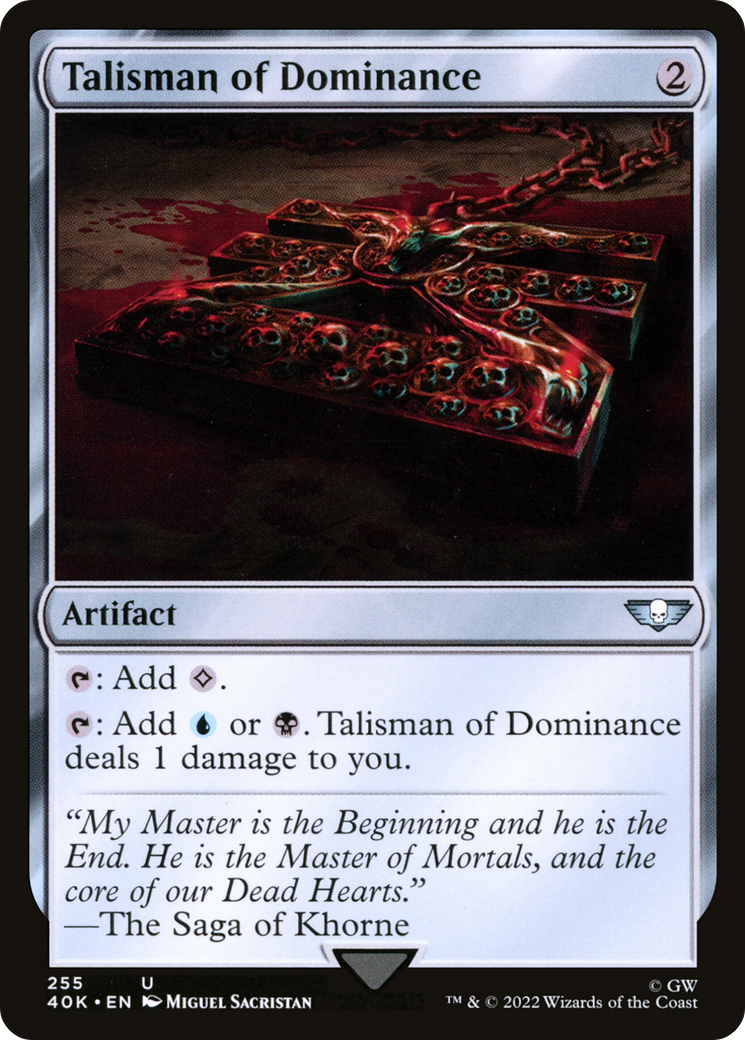 Talisman of Dominance (255) [Warhammer 40,000] - The Mythic Store | 24h Order Processing