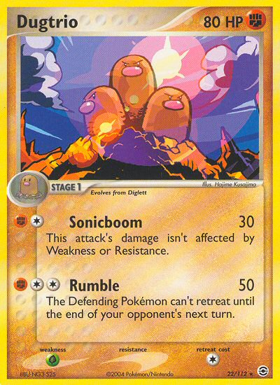 Dugtrio (22/112) [EX: FireRed & LeafGreen] - The Mythic Store | 24h Order Processing