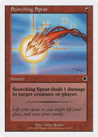 Scorching Spear [Starter 1999] - The Mythic Store | 24h Order Processing
