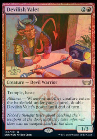 Devilish Valet [Streets of New Capenna Prerelease Promos] - The Mythic Store | 24h Order Processing