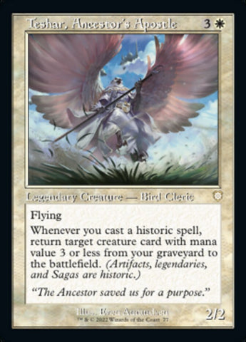 Teshar, Ancestor's Apostle (Retro) [The Brothers' War Commander] - The Mythic Store | 24h Order Processing