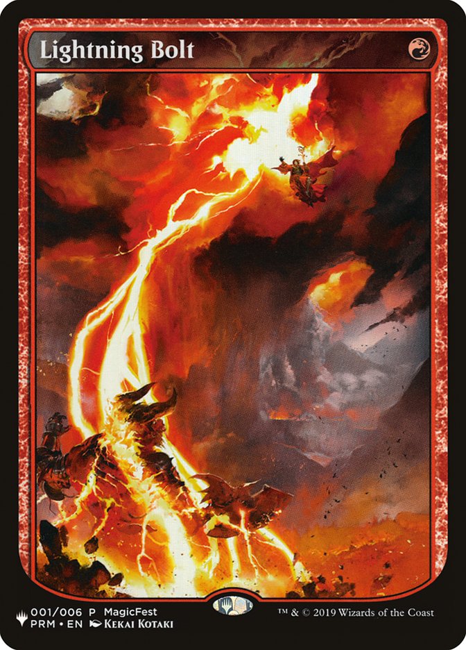 Lightning Bolt (001/006) [The List] - The Mythic Store | 24h Order Processing