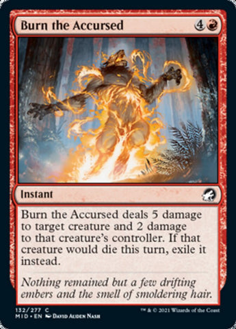 Burn the Accursed [Innistrad: Midnight Hunt] - The Mythic Store | 24h Order Processing