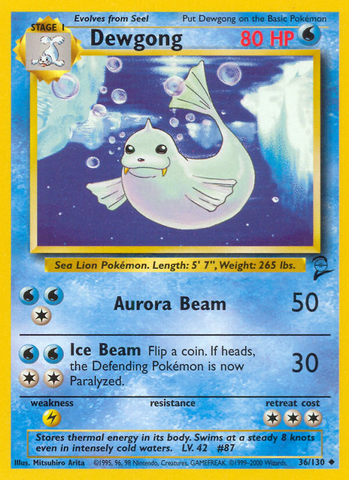 Dewgong (36/130) [Base Set 2] - The Mythic Store | 24h Order Processing