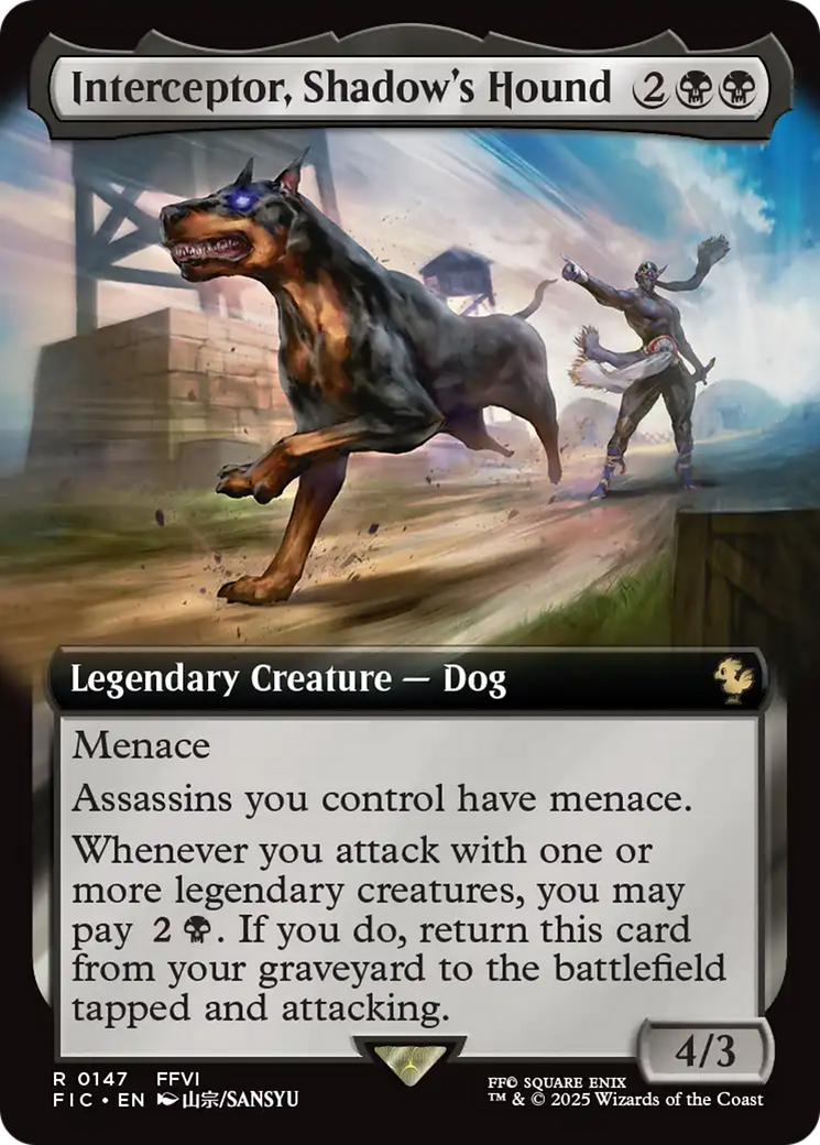 Interceptor, Shadow's Hound (Extended Art) [FINAL FANTASY Commander] - The Mythic Store | 24h Order Processing