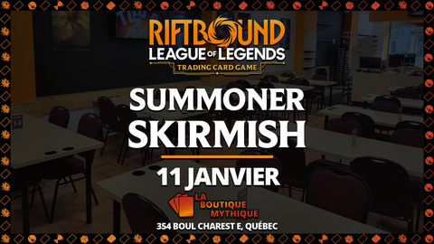 Riftbound Summoner Skirmish (11 Janvier) Ticket - The Mythic Store | 24h Order Processing