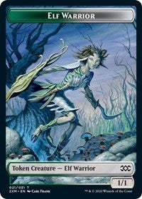 Elf Warrior // Germ Double-Sided Token [Double Masters Tokens] - The Mythic Store | 24h Order Processing