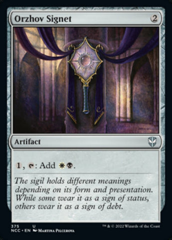 Orzhov Signet [Streets of New Capenna Commander] - The Mythic Store | 24h Order Processing