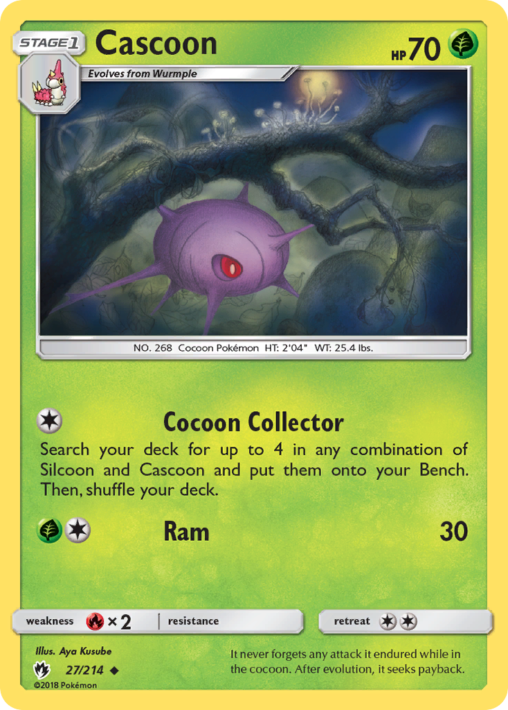 Cascoon (27/214) [Sun & Moon: Lost Thunder] - The Mythic Store | 24h Order Processing