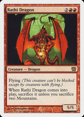 Rathi Dragon (9th Edition) [Oversize Cards] - The Mythic Store | 24h Order Processing