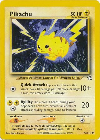 Pikachu (70/111) [Neo Genesis Unlimited] - The Mythic Store | 24h Order Processing