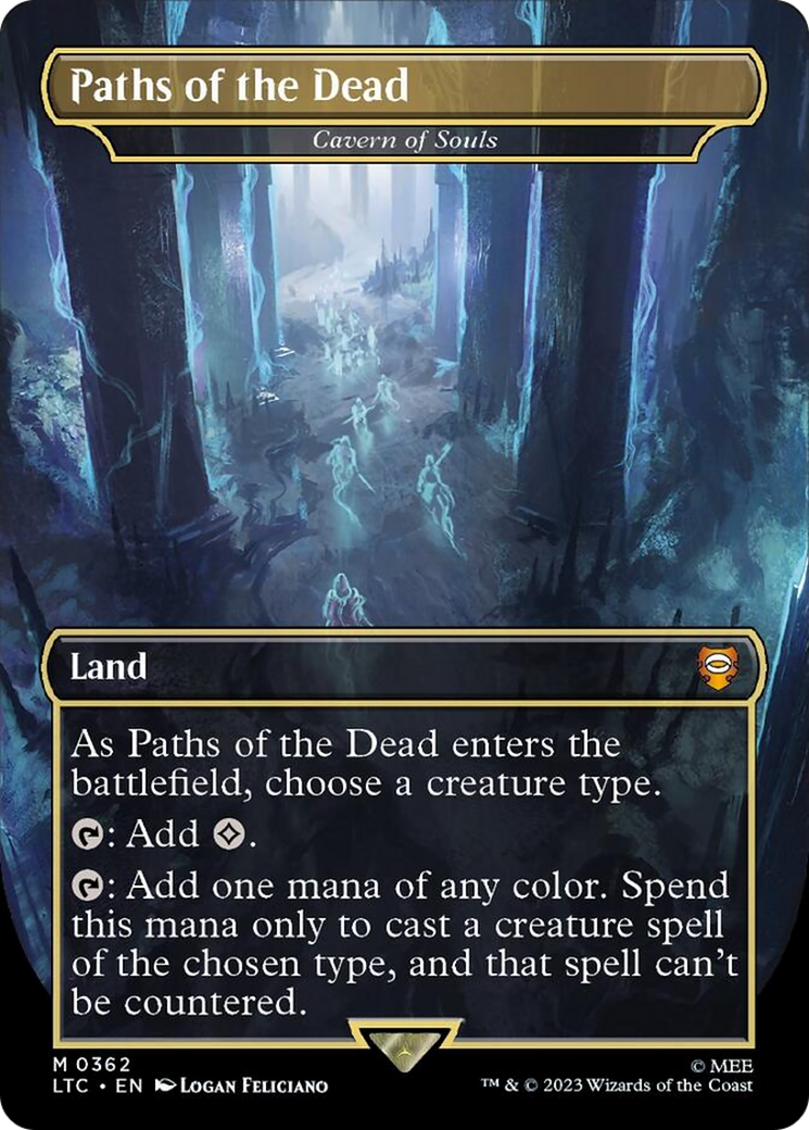 Paths of the Dead - Cavern of Souls (Borderless) (Surge Foil Realms and Relics) [The Lord of the Rings: Tales of Middle-Earth Commander] - The Mythic Store | 24h Order Processing