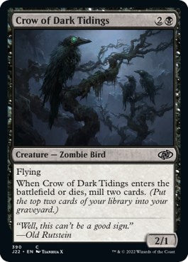 Crow of Dark Tidings [Jumpstart 2022] - The Mythic Store | 24h Order Processing