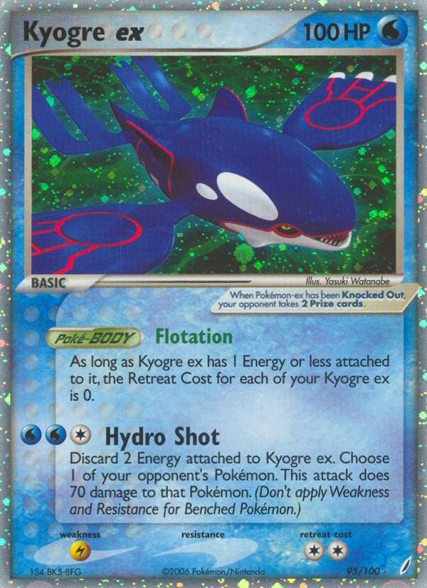 Kyogre ex (95/100) [EX: Crystal Guardians] - The Mythic Store | 24h Order Processing