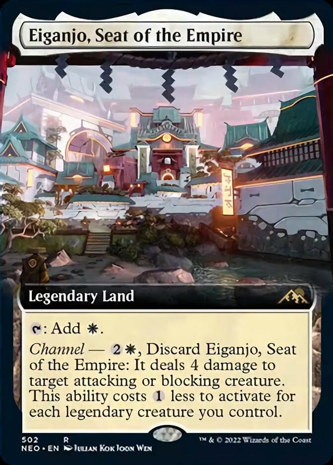 Eiganjo, Seat of the Empire (Extended Art) [Kamigawa: Neon Dynasty] - The Mythic Store | 24h Order Processing